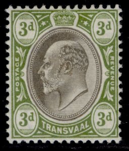 SOUTH AFRICA - Transvaal EDVII SG248, 3d black & sage-green, M MINT. Cat £20.