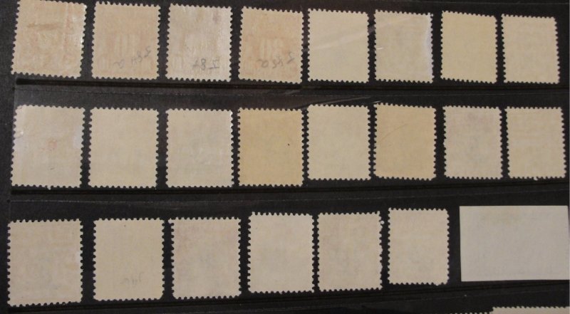 US Postage Due Lot – Most MH