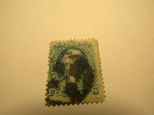 US Stamps, Scott #72 Used 1861,CV $575.00, with Alan Miller Certificate,