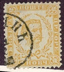 Montenegro #8 used early issue