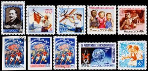 Russia Scott 2066 -- 2081 (1958) CTO/MNH/MNG F-VF, CV $12.75 W