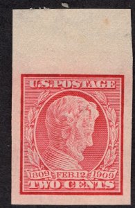 US #368 Superb. w/Original Gum. Never Hinged.