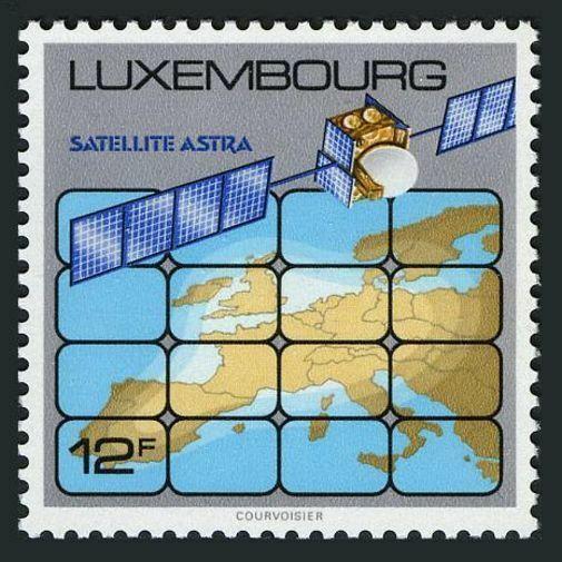 Luxembourg 802 block/4,MNH.Mi 1218. Astra telecommunications satellite,1989.