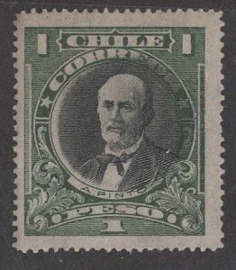 Chile  # 109   A. Pinto  - 1 peso    (1)  VF Unused