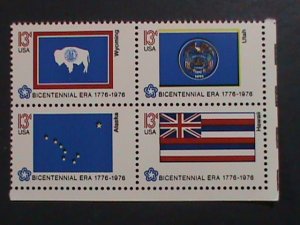 UNITED STATES -1976 PROMOTION- STATE FLAGS MNH BLOCK VF WE SHIP TO WORLD WIDE