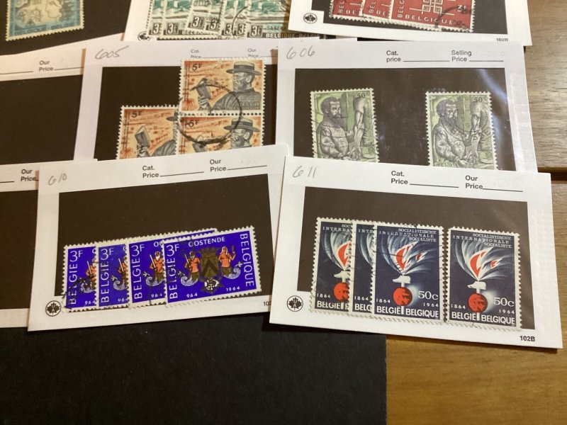 ICOLLECTZONE Belgium High CV Dealer Card Lot as received (B500-37)
