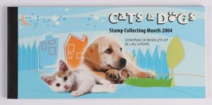 AUSTRALIA 2004 Cats & Dogs $100 Cheque book 20 x $5 phil barcode booklet. MNH **