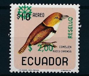 [61812] Ecuador 1967 Birds Overprint MNH