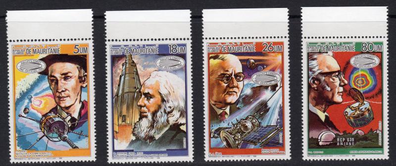 Mauritania 1986 Sc#619/622  Halley's Comet - Space Set (4) Perf. MNH