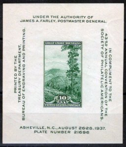 ZAYIX US 797 MNH Society of Philatelic Americans National Park Sheet 042622S23M