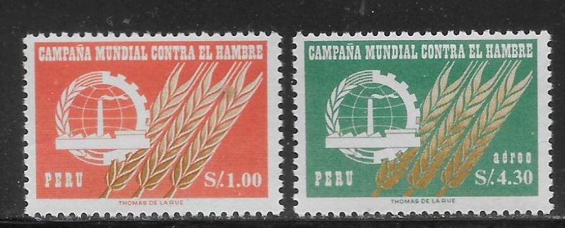 Peru 489, C190 Freedom From Hunger set MNH