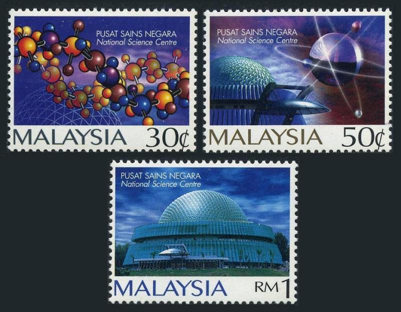 Malaysia 601-603,MNH.Michel 616-618. National Science Center,1996.