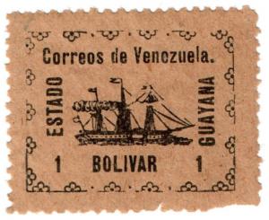 (I.B-CK) Venezuela Local Post : Guyana State 1B