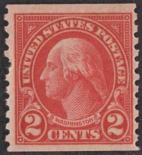 US 599 MNH F 2 Cent Washington Carmine Type I