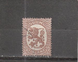 Finland  Scott#  128  Used  (1929 Arms of the Republic)