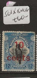 NORTH BORNEO SG188  10C/12C  BIRD  MOG     MOG  P0829H