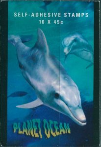 Australia booklet 1998 SG1822-1823 45c Planet Ocean pairs MNH