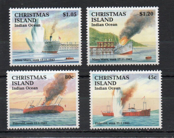 Christmas Island 343-346 MNH