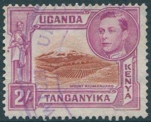 Kenya Uganda and Tanganyika 1938 SG146b 2s brown and purple KGVI killimanjaro p1