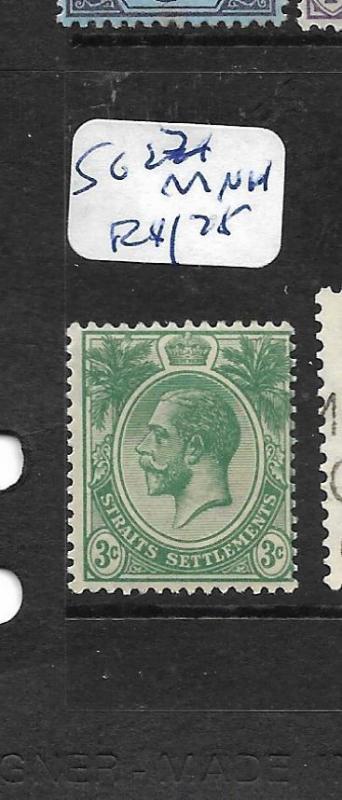 MALAYA STRAITS SETTLEMENTS  (P0901B) KGV 3C  SG 221  MNH