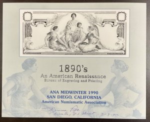 BEP B135 $2 Silver Certificate Educational Note Signed by Donna Pope