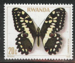 RWANDA Scott 905 MNH** 1978 butterfly stamp