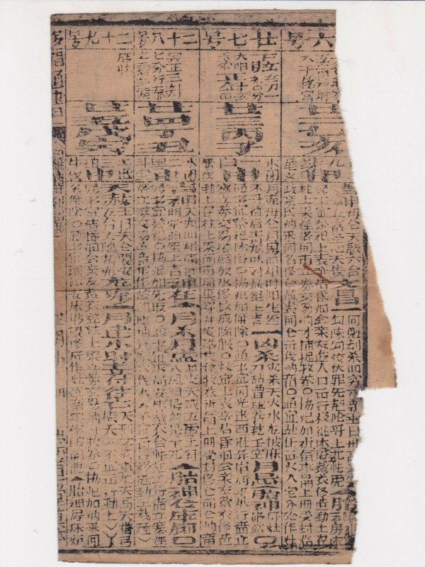 Asian Parchment Written Page ref R 19373 