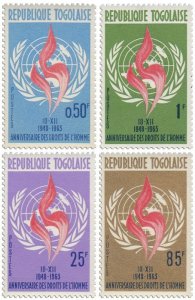 TOGO - 1963 - Univ. Dec. of Human Rights - Perf 4v Set - Mint Never Hinged