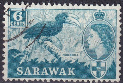 Sarawak #200 F-VF Used CV $3.25 (Z3944)