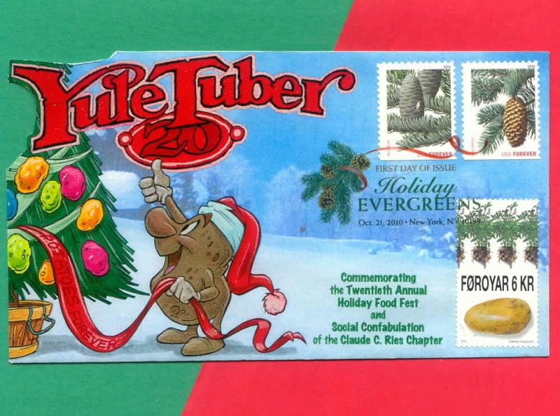 Potatoes?? At Christmas?? POP-UP Yule Tuber FDC w/ DCP Celebrates Spuds!