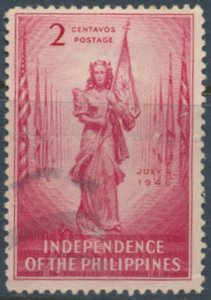 Philippines Sc# 500  Used  Independence see details  / cancel  face & reverse...