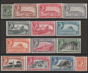 GIBRALTAR 1938 KGVI Pictorial set ½d-£1. MNH **.