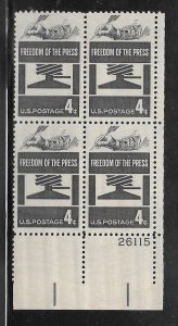 #1119 MNH Plate Block