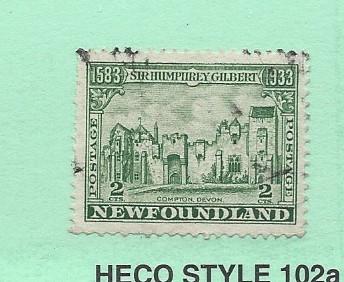 Canada (Newfoundland), 213, Compton Castle Single, Used