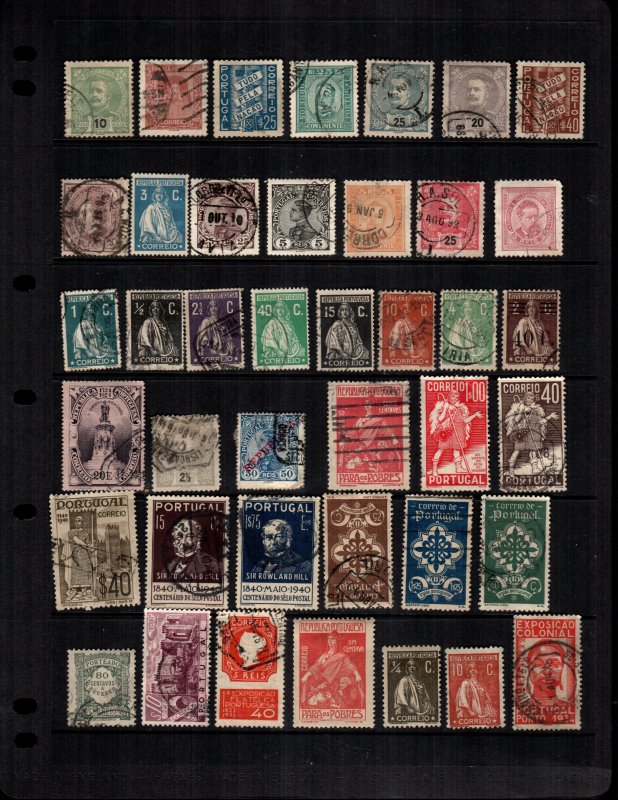 Portugal  39  different mint hinged and used