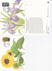 United States # 2647-96, Wildflowers Set of 50 Different on Fleetwood Post Card