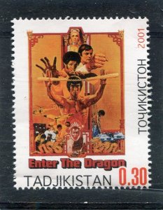 Tajikistan 2001 BRUCE LEE Film Poster Stamp Perforated Mint NH