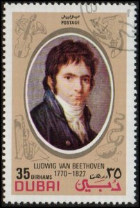 Dubai 155 - Cto - 35d Ludwig van Beethoven (1972)