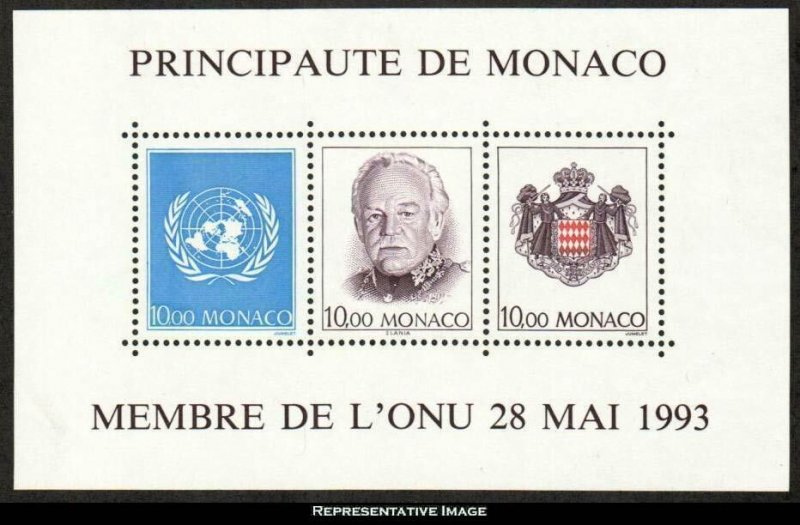 Monaco Scott 1863 Mint never hinged.