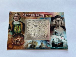 Ships, Columbus 2023 year 6 blocks Foil. Silver perforated  NEW MNH**