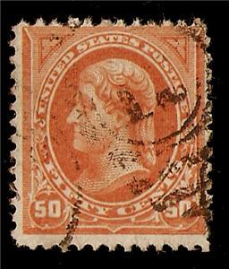 US Stamp SC#275 1895 50c Jefferson Bureau USED nice