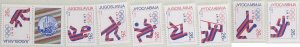 Yugoslavia 1984 MNH Stamps Scott 1704a-h Sport Olympic Games Canoeing Football