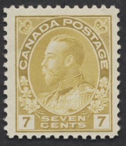 Canada #113 7c GeorgeV Admiral Mint OG F-VF NH