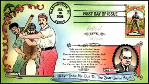 Scott 4341 - 42 Cents Baseball Ballpark K Bevil Hand Painted FDC 38 Of 200