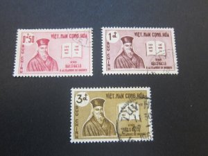 Vietnam 1961 Sc 170-72 FU