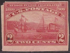 US Stamp - 1909 Hudson-Fulton Celebration - Imperf Stamp, MNH UL CC #373