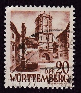 Germany - Wurttemberg # 8N21, Used,