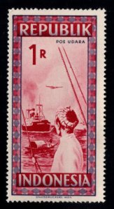 Indonesia Scott C34 MH* Airmail stamp
