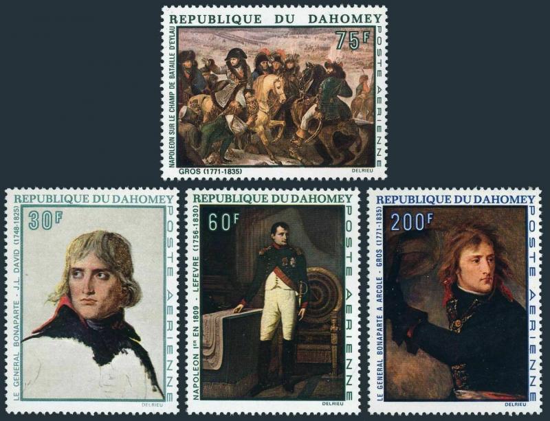 Dahomey C97-C100,MNH.Michel 379-382. Napoleon I,200 th Birth Ann.1969.Paintings.