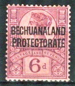 Bechuanaland Protectorate 1897 Queen Victoria Overprint 6p MH